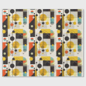 Farbige geometrische Formen Geschenkpapier (Flach)