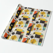 Farbige geometrische Formen Geschenkpapier (Ungerollt)