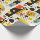 Farbige geometrische Formen Geschenkpapier (Ecke)