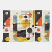 Farbige geometrische Formen Geschirrtuch (Horizontal)