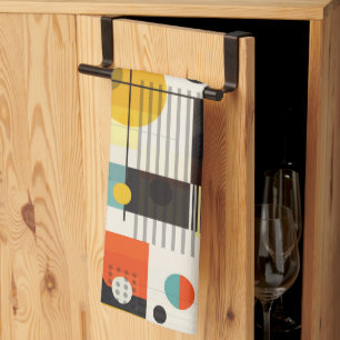 Farbige geometrische Formen Geschirrtuch