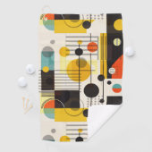 Farbige geometrische Formen Golfhandtuch (Insitu)