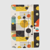 Farbige geometrische Formen Golfhandtuch (Vorderseite)