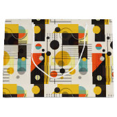 Farbige geometrische Formen Große Geschenktüte (Vorderseite)