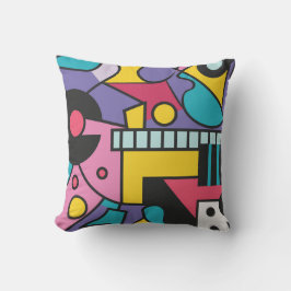 Farbige geometrische Formen in verschiedenen Farbe Kissen