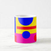 Farbige geometrische Formen Kaffeetasse (Mittel)