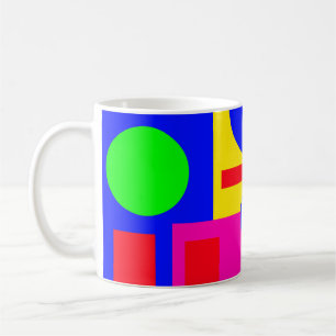 Farbige geometrische Formen Kaffeetasse