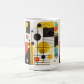 Farbige geometrische Formen Kaffeetasse (Mittel)