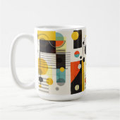 Farbige geometrische Formen Kaffeetasse (Links)