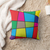 Farbige geometrische Formen Kissen (Decke)