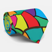 Farbige geometrische Formen Krawatte (Gerollt)