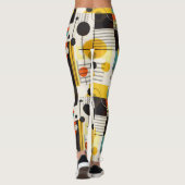 Farbige geometrische Formen Leggings (Rückseite)