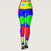 Farbige geometrische Formen Leggings (Rückseite)