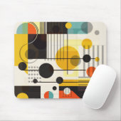 Farbige geometrische Formen Mousepad (Mit Mouse)