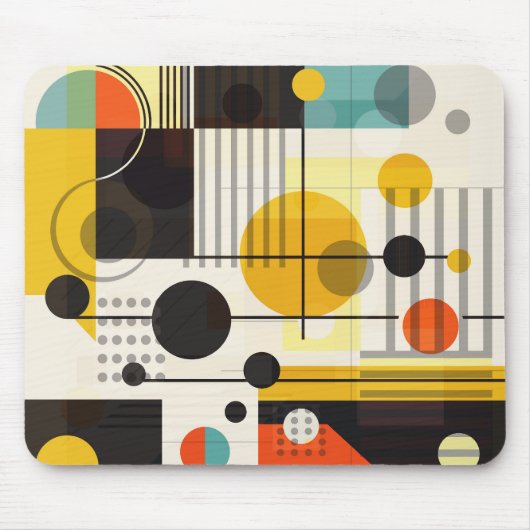 Farbige geometrische Formen Mousepad (Vorne)