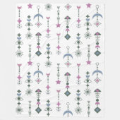 Farbige geometrische Formen Muster 22 Fleecedecke (Vorderseite)