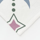 Farbige geometrische Formen Muster 22a Fleecedecke (Ecke)