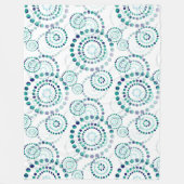 Farbige geometrische Formen Muster 29 Fleecedecke (Vorderseite)