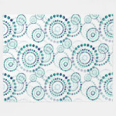 Farbige geometrische Formen Muster 29 Fleecedecke (Vorderseite (Horizontal))