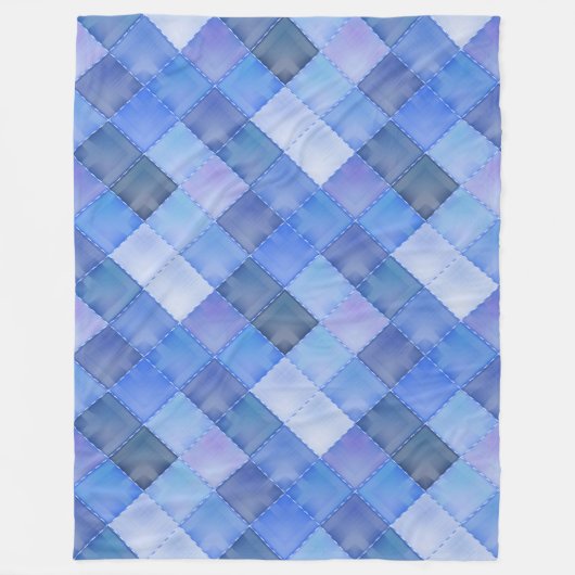 Farbige geometrische Formen Muster 41 Fleecedecke (Vorderseite)