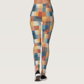 Farbige geometrische Formen nahtlos Leggings (Rückseite)