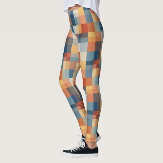 Farbige geometrische Formen nahtlos Leggings (Links)