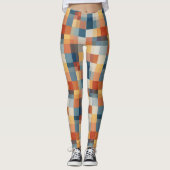 Farbige geometrische Formen nahtlos Leggings (Vorderseite)