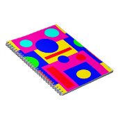 Farbige geometrische Formen Notizblock (Rechte Seite)