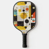Farbige geometrische Formen Pickleball Schläger (Vorderseite)