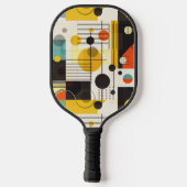 Farbige geometrische Formen Pickleball Schläger (Rückseite)