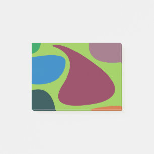 Farbige geometrische Formen Post-it Klebezettel