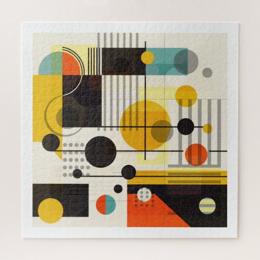 Farbige geometrische Formen Puzzle (Horizontal)