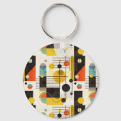 Farbige geometrische Formen Schlüsselanhänger (Vorderseite)