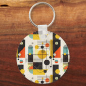 Farbige geometrische Formen Schlüsselanhänger (Vorderseite)