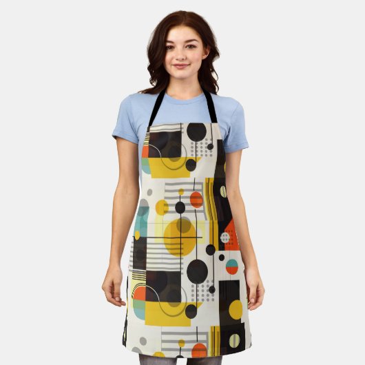 Farbige geometrische Formen Schürze (Getragen)