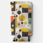 Farbige geometrische Formen Selters Dosenkühler (Rückseite)