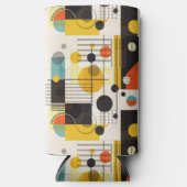 Farbige geometrische Formen Selters Dosenkühler (Vorderseite)