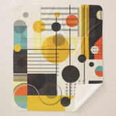 Farbige geometrische Formen Sherpadecke (Vorderseite)