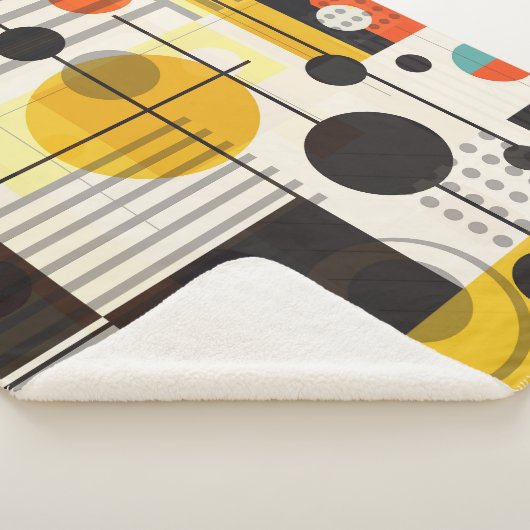 Farbige geometrische Formen Sherpadecke (3/4)