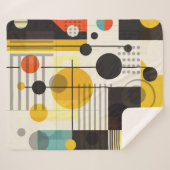 Farbige geometrische Formen Sherpadecke (Vorderseite (Horizontal))