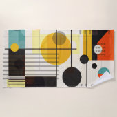 Farbige geometrische Formen Strandtuch (Vorderseite)