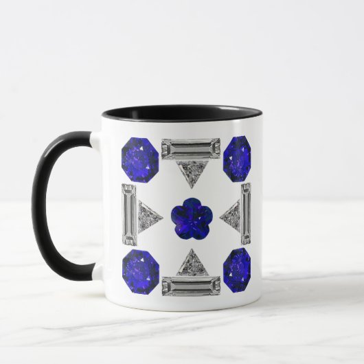Farbige geometrische Formen Tasse (Links)