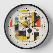 Farbige geometrische Formen Uhr (Vorderseite)