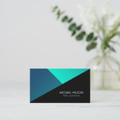 Farbige geometrische Formen Visitenkarte (Stehend Vorderseite)