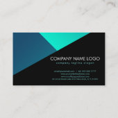 Farbige geometrische Formen Visitenkarte (Rückseite)