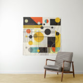 Farbige geometrische Formen Wandteppich (Beispiel (Horizontal))