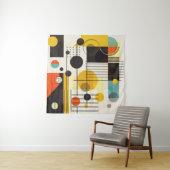 Farbige geometrische Formen Wandteppich (Beispiel)