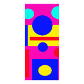 Farbige geometrische Formen Werbekarte (Hinten)