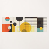 Farbige geometrische Formen Yogamatte (Vorderseite (Horizontal))