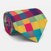 farbige geometrische Krawatte (Gerollt)